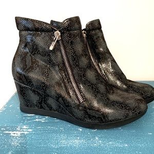 🐍 Snakeskin Leather Beautifeel Wedges 🐍